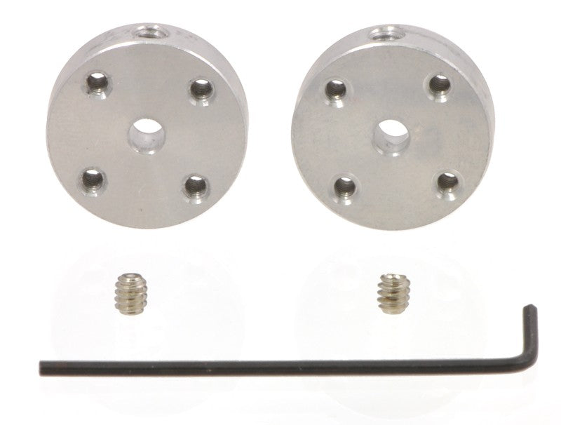 Hub Aluminio Eje 3 mm Tornillos M3 (Par) Pololu