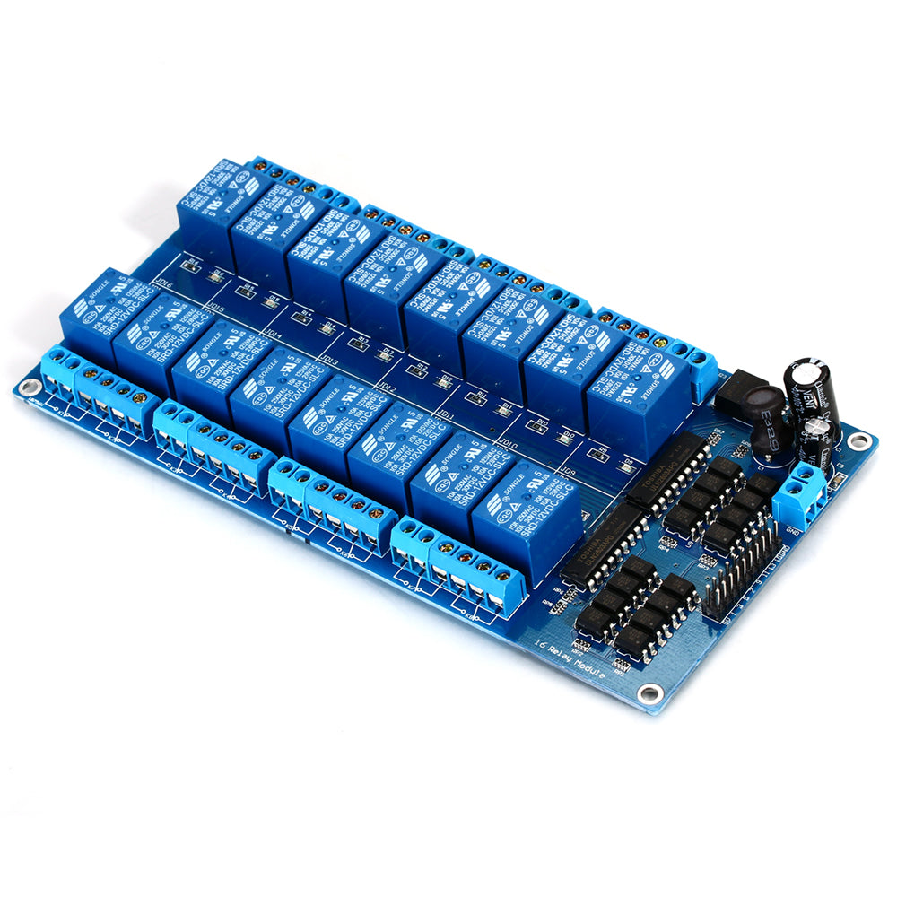Módulo Relevador 16 Canales 12V