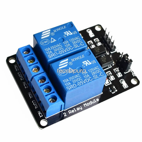 Módulo Relevador 2 Canales 12V