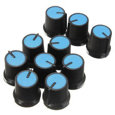Perilla Plástica Azul Para Pot 6mm